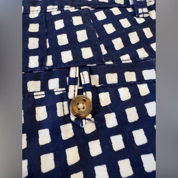 NWT New Red Camel Juniors 5 Navy White Geometric Shorts Double Button Closure - Picture 10 of 11